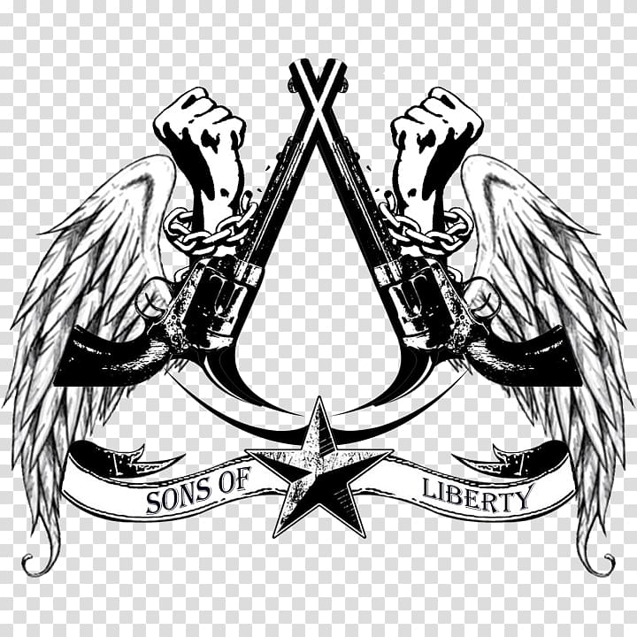American Revolution Sons of Liberty Daughters of Liberty Boston Tea Party Logo, symbol transparent background PNG clipart