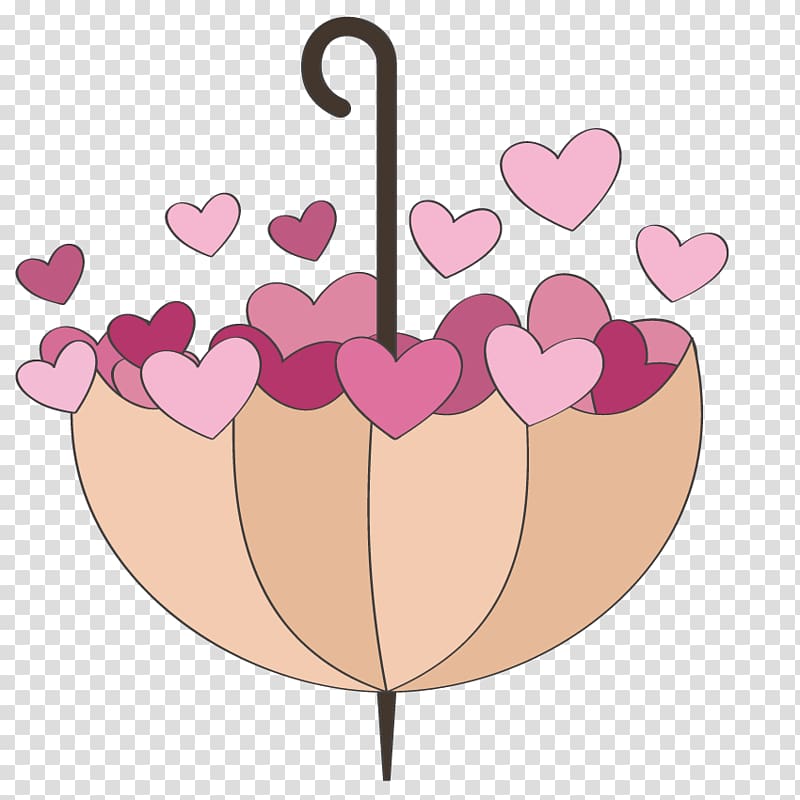 Shape Heart, Heart-shaped umbrella transparent background PNG clipart