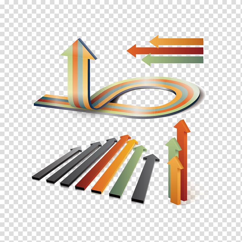 Three-dimensional space Arrow , creative arrow transparent background PNG clipart