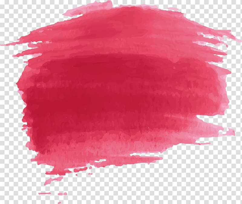 Watercolor painting Red, Red watercolor paint effect transparent background PNG clipart