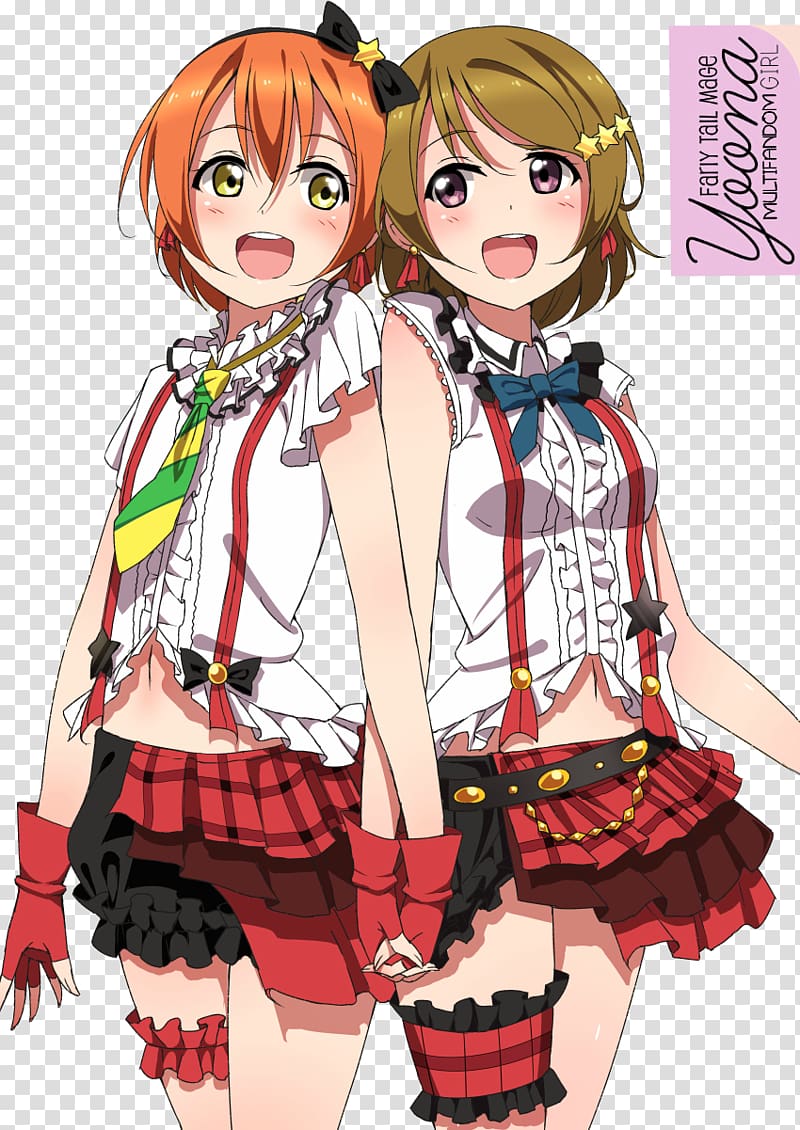 Hanayo Koizumi Rin Hoshizora Anime Maki Nishikino, Anime transparent background PNG clipart