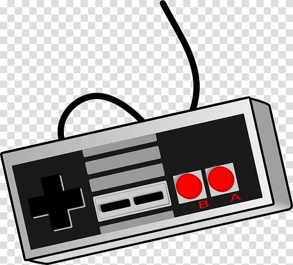 Nintendo SNES controller illustration, Black & White Xbox 360 Video game Game controller , Nintendo transparent background PNG clipart