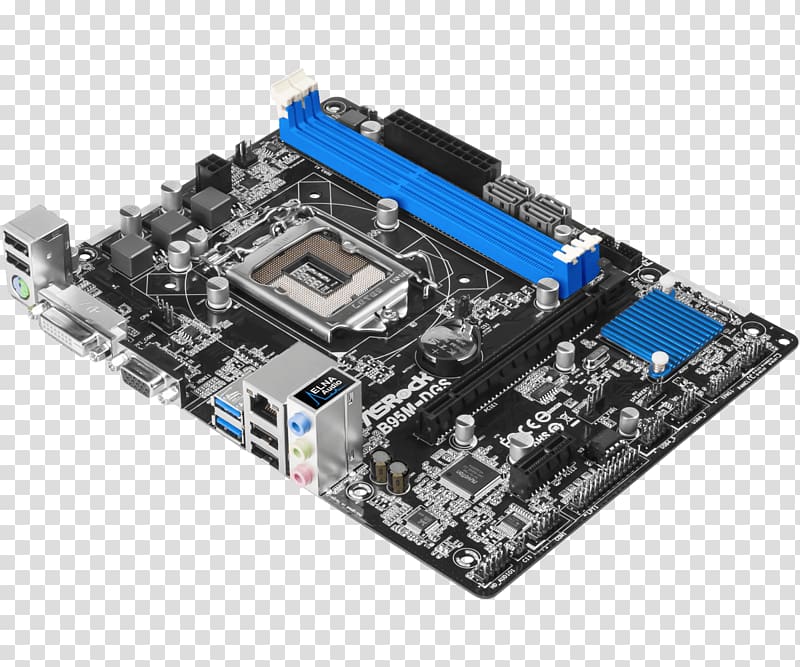Intel LGA 1150 Motherboard microATX CPU socket, intel transparent background PNG clipart