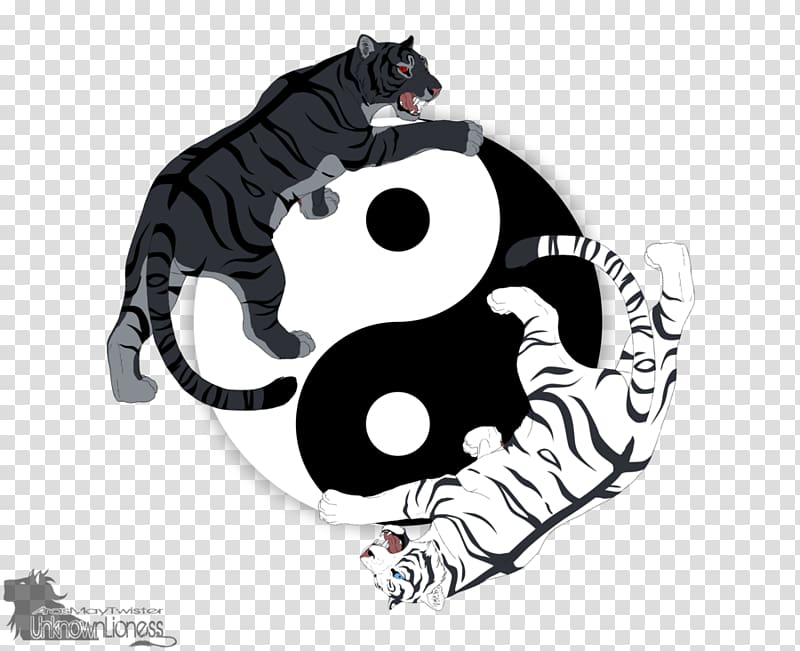 Tiger Felidae Cat Yin and yang, yin yang transparent background PNG clipart