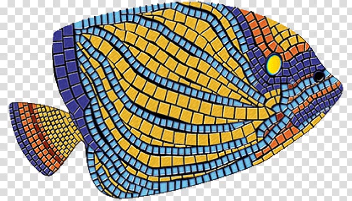 Glass mosaic Angelfish Art Pattern, mosaic transparent background PNG clipart