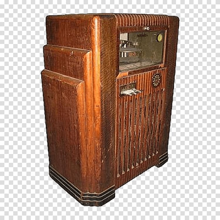 brown cathedral radio, Wurlitzer Jukebox 1936 Model 35 transparent background PNG clipart