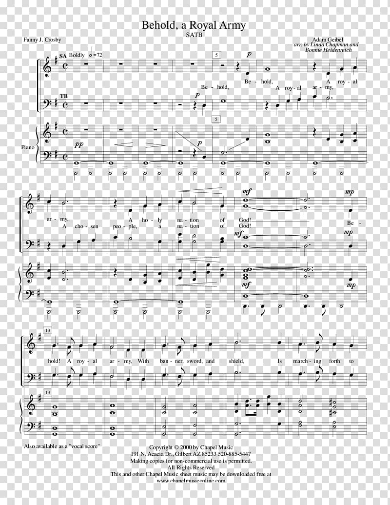 Sheet Music Choir David Warin Solomons, sheet music transparent background PNG clipart