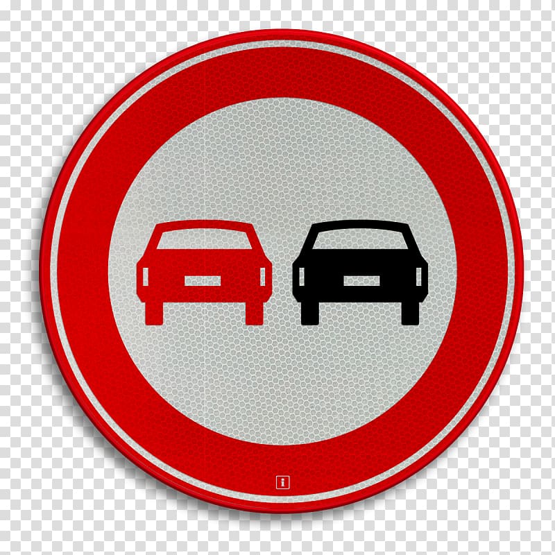 Prohibitory traffic sign Overtaking, road transparent background PNG clipart