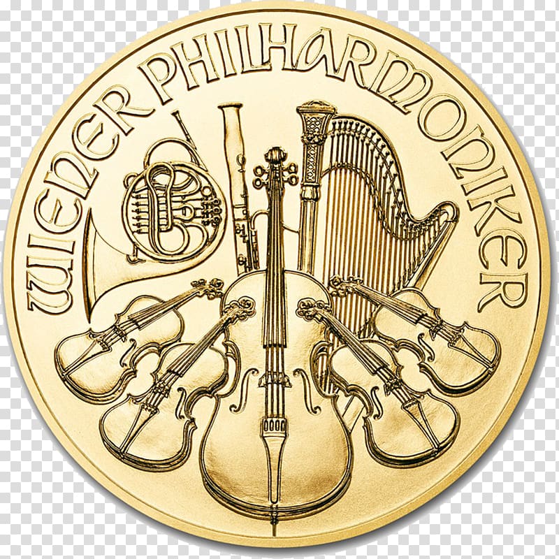 Austrian Silver Vienna Philharmonic Austrian Silver Vienna Philharmonic Bullion coin, silver coins transparent background PNG clipart
