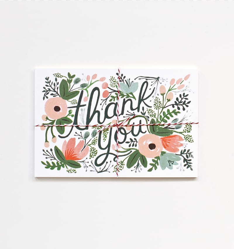 Wedding invitation Rifle Paper Co Greeting & Note Cards Post Cards, thank you transparent background PNG clipart