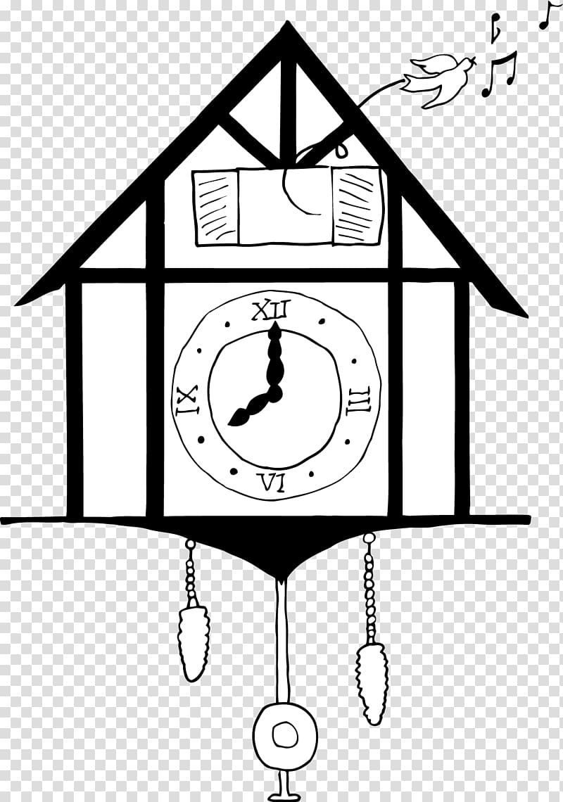 Drawing Timber framing Architectural engineering , cuckoo clock transparent background PNG clipart
