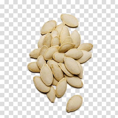 beige squash seeds, Pumpkin Seeds In Shell transparent background PNG clipart