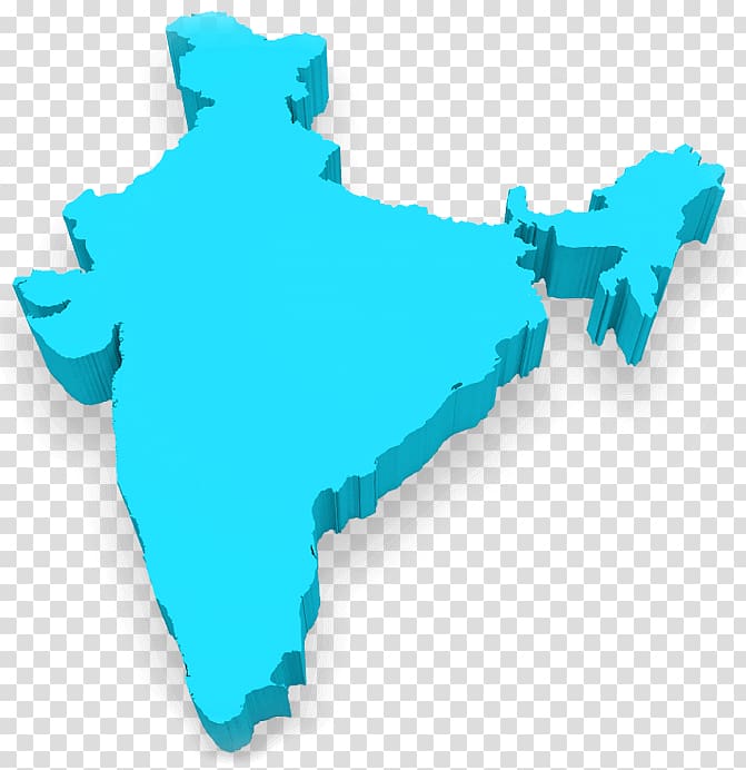teal 3D map, India Map 3D computer graphics, india map transparent background PNG clipart