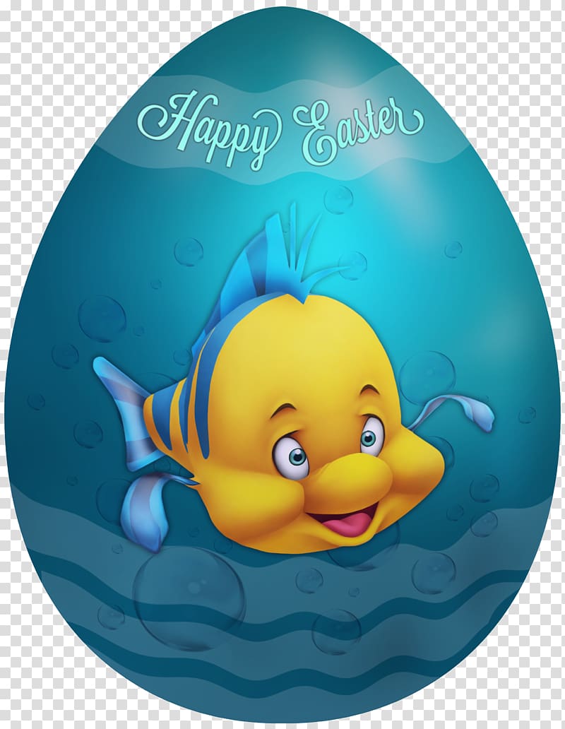 Disney Ariel Flounder art, Duck , Kids Easter Egg Flounder transparent background PNG clipart