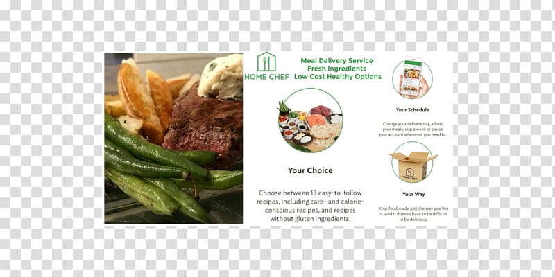 Home Chef Meal delivery service Food Recipe, Eating DINNER transparent background PNG clipart