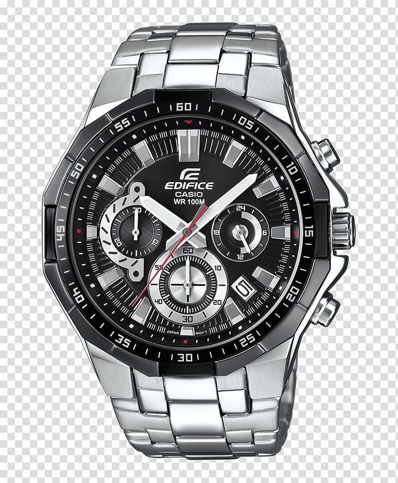 Astron Casio Edifice Watch Chronograph, watch transparent background PNG clipart