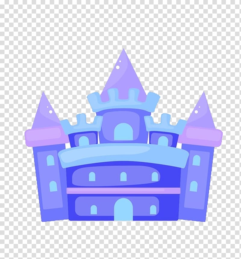 Cartoon Castle, Blue Dream Castle cartoons transparent background PNG clipart