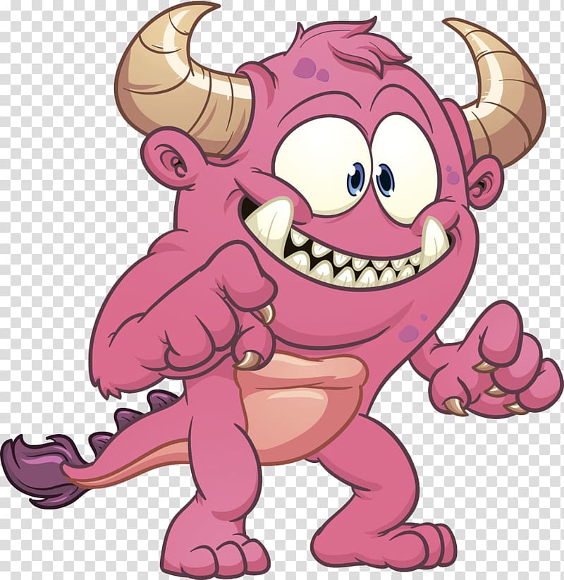 Alien Cartoon Monster , This monster is not terrible transparent background PNG clipart