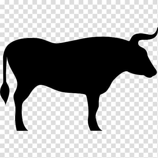 Angus cattle Bull Silhouette , animal silhouettes transparent background PNG clipart