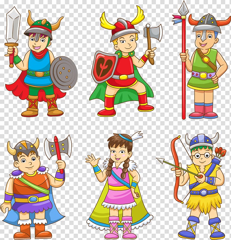 Viking ships Cartoon Drawing, vikings transparent background PNG clipart