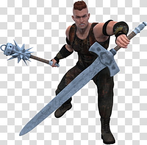 Sword Weapon Knight Warrior Job, warrior transparent background PNG clipart thumbnail