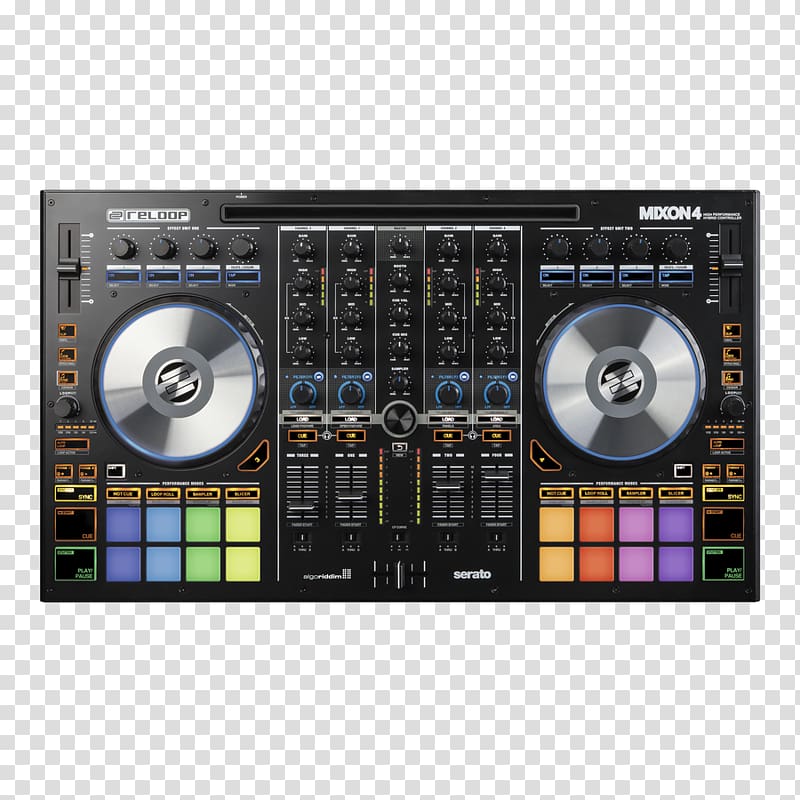 Reloop Mixon-4 Djay DJ controller DJ mixer Audio Mixers, others transparent background PNG clipart