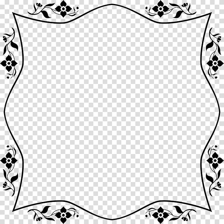 Decorative Borders Floral borders Calligraphic Frames and Borders , design transparent background PNG clipart