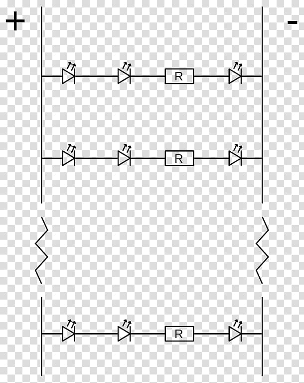 Light-emitting diode Circuit diagram Drawing LED strip light, Led Circuit transparent background PNG clipart