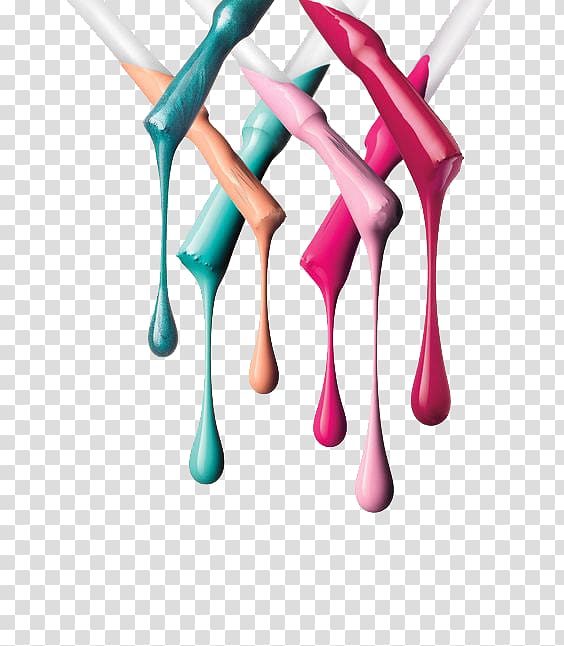 apply nail polish brush dripping combination transparent background PNG clipart