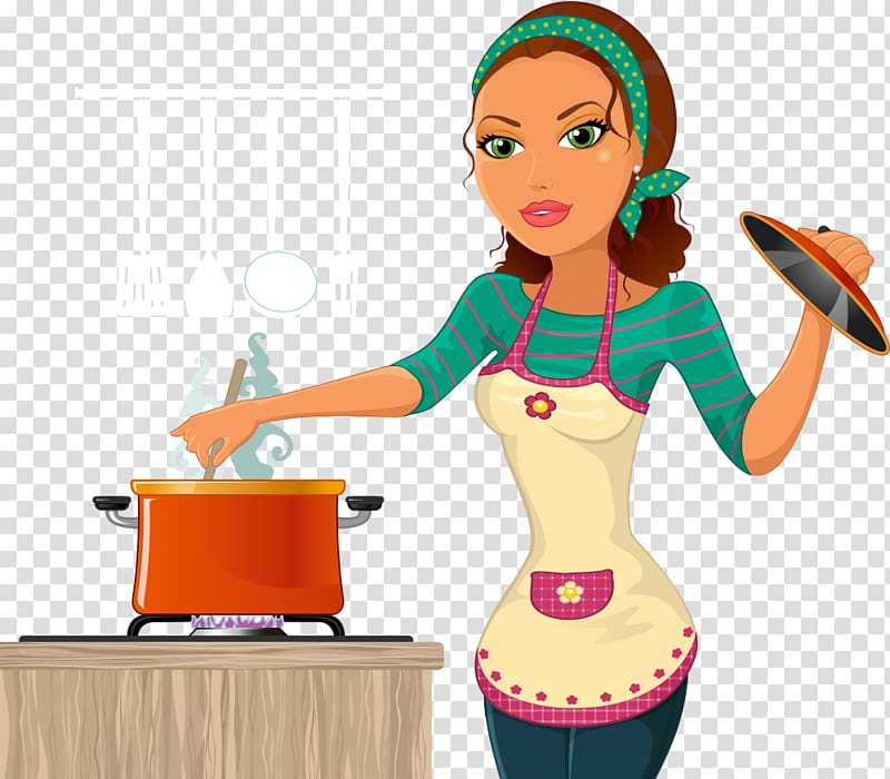 The Kitchen Cooking Chef Woman , We are cooking beauty transparent background PNG clipart