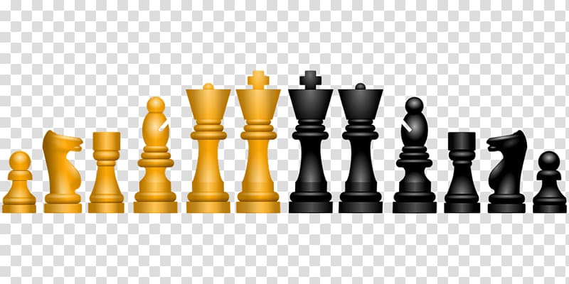 Chess piece Chessboard Bishop , Flight chess game black yellow transparent background PNG clipart