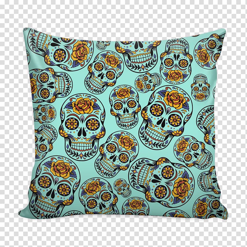 Throw Pillows Cushion Mexico Halloween costume, dia de los muertos transparent background PNG clipart