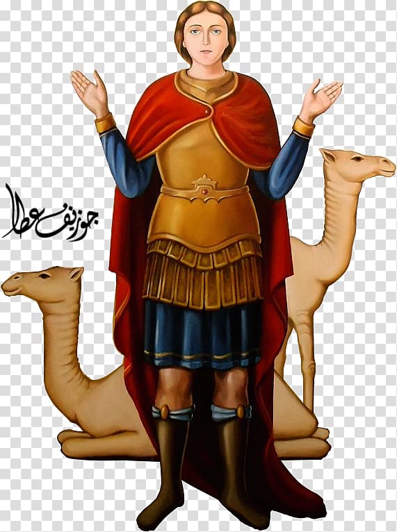 The Martyrdom of Saint Mennas El Alamein Eastern Orthodox Church Icon, saint transparent background PNG clipart