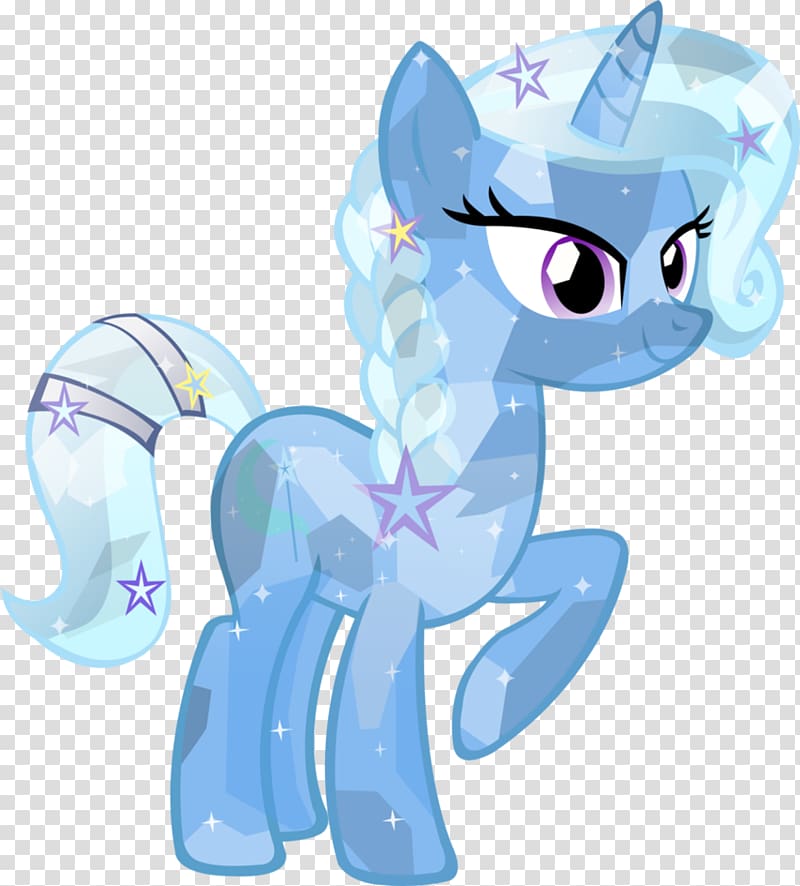 Trixie Rarity My Little Pony Twilight Sparkle, blue pony transparent background PNG clipart