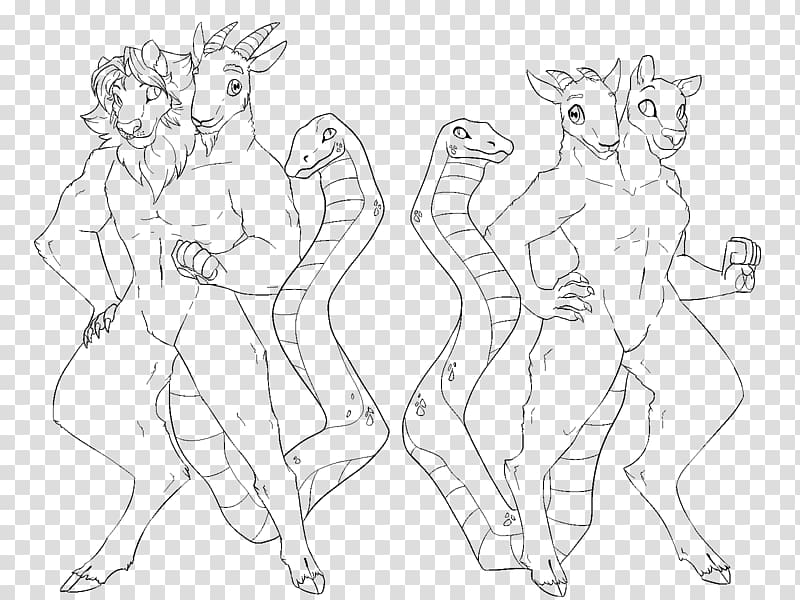 Drawing Line art Sketch, Chimera transparent background PNG clipart