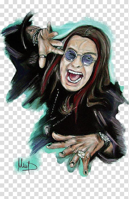 Painting Artist Drawing, Ozzy Osbourne transparent background PNG clipart
