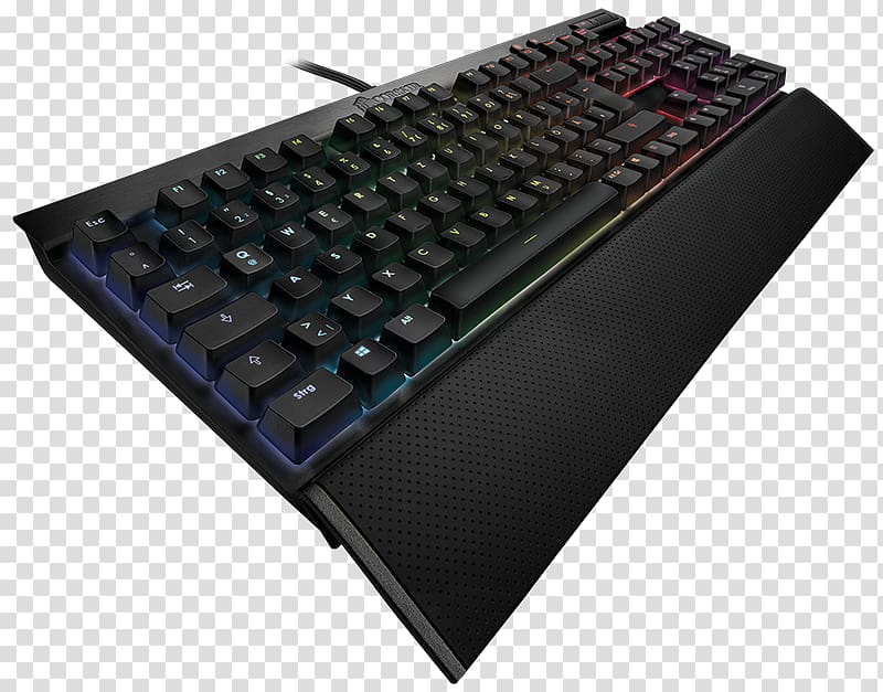 Computer keyboard Corsair Gaming K95 Rgb Platinum Mechanical Keyboard Corsair K95 Rgb Platinum Gaming keypad, cherry transparent background PNG clipart