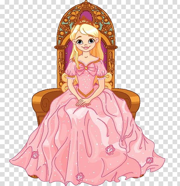 , Sitting on a chair, beautiful princess transparent background PNG clipart