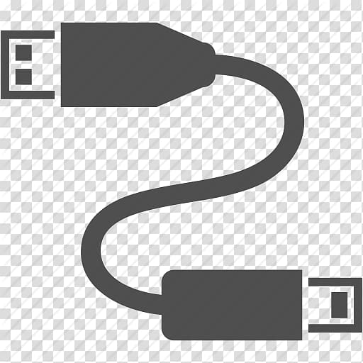black USB cable sketh, USB Computer Icons Mobile Phones Installation, Usb Hd Icon transparent background PNG clipart