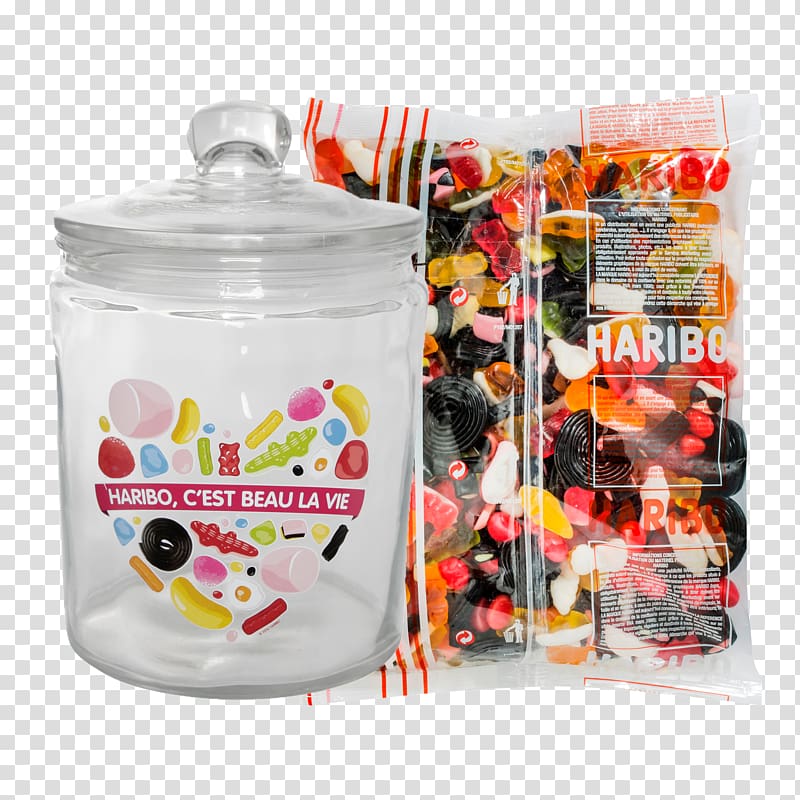 Jelly bean Gummi candy Haribo Bombonierka, candy transparent background PNG clipart