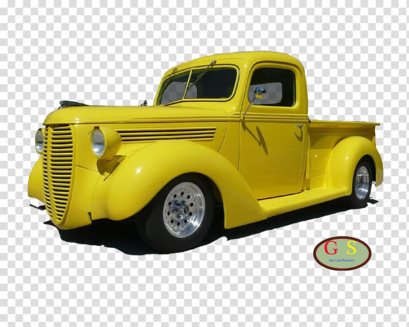 Pickup truck Vintage car Motor vehicle Mid-size car, hot rod transparent background PNG clipart