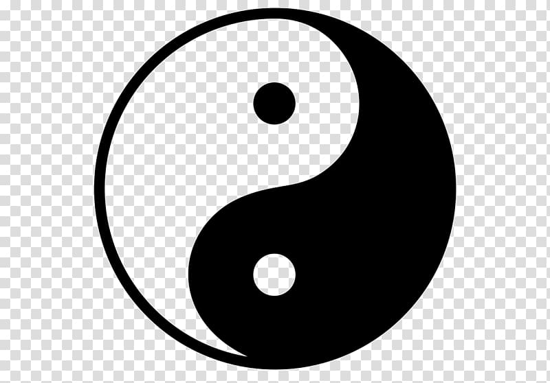 Symbol Yin and yang Korea , yin yang transparent background PNG clipart