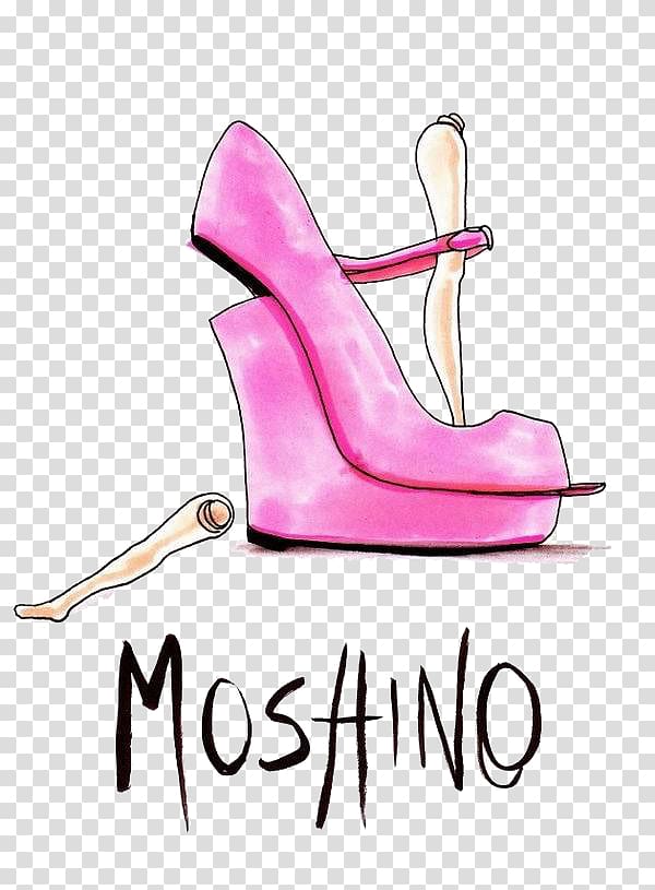 Shoe Fashion illustration Drawing Illustration, High-heeled shoes transparent background PNG clipart