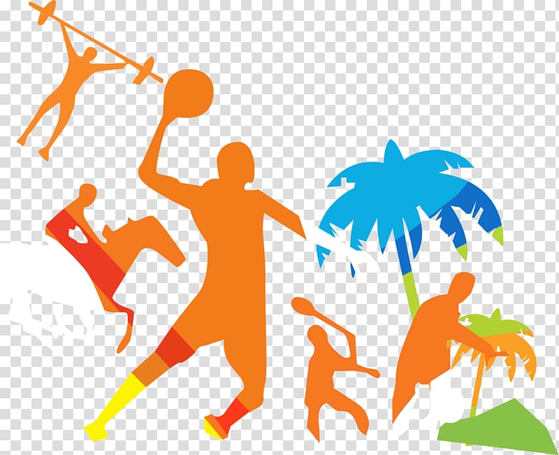 Coconut tree silhouette background Orange Players transparent background PNG clipart