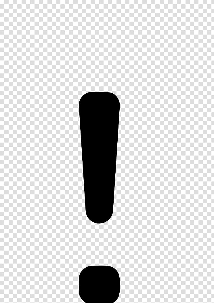Exclamation mark transparent background PNG clipart