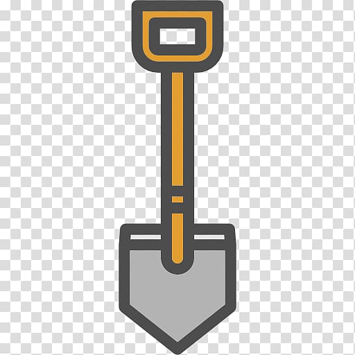 Shovel Icon, Cartoon shovel transparent background PNG clipart