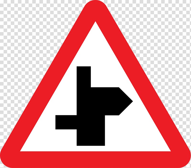 Road signs in Singapore Traffic sign Warning sign Side road, UK transparent background PNG clipart
