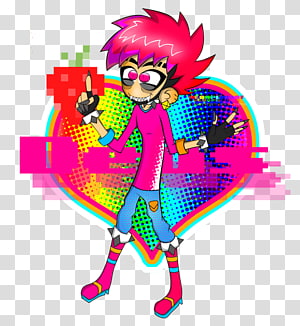 Pink M Line Character , line transparent background PNG clipart thumbnail