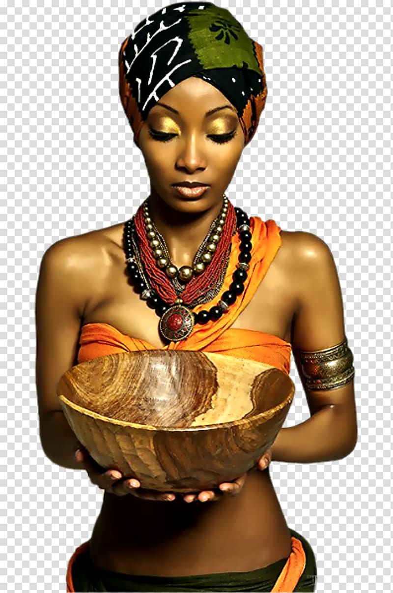 woman carrying bowl, South Africa African American Woman Kitenge Fashion, woman transparent background PNG clipart