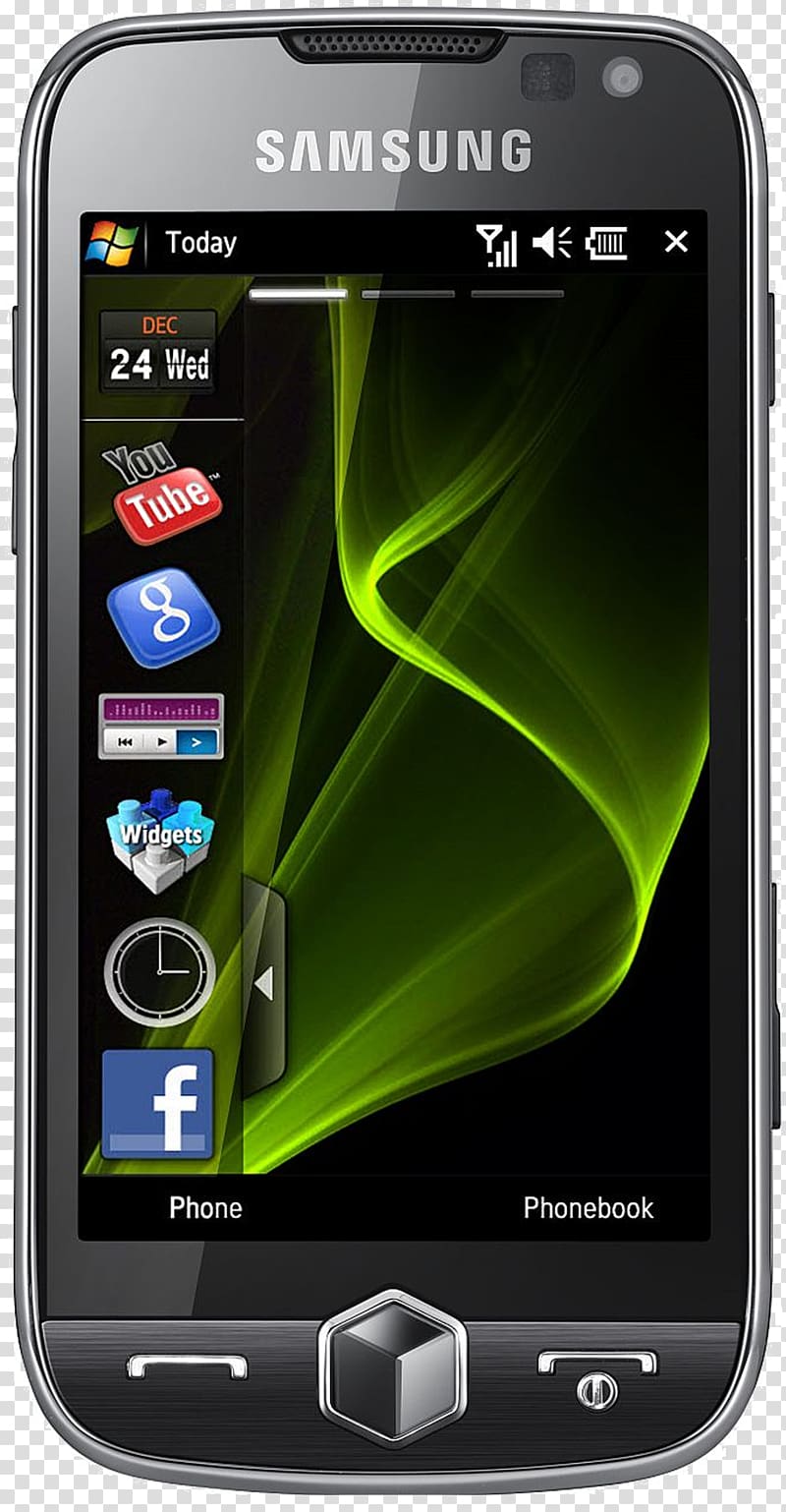 Samsung i8000 Samsung SGH-i900 Samsung Galaxy Samsung Omnia Series Telephone, intelligent mobile phone transparent background PNG clipart
